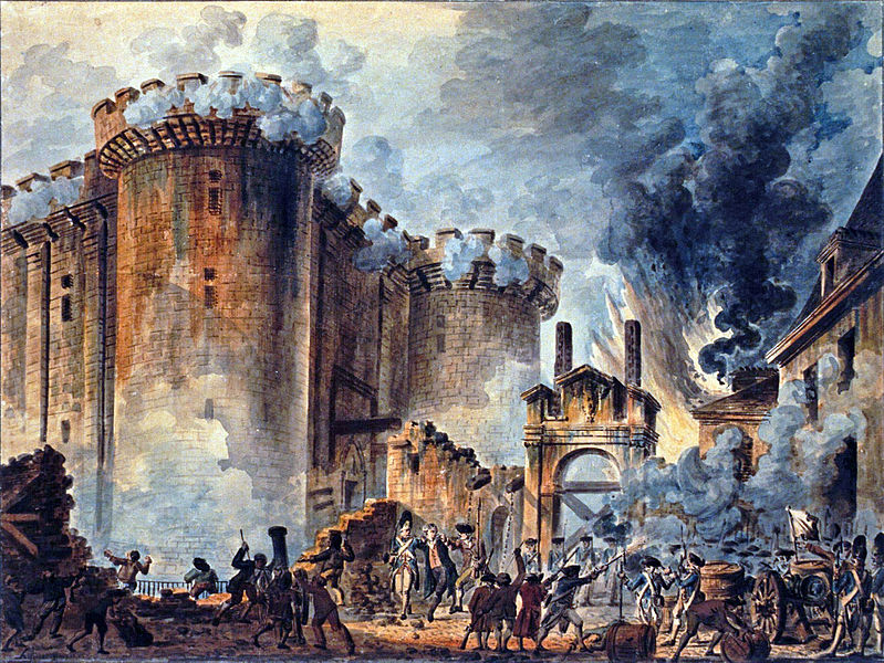 de bestorming van de bastille in 1789